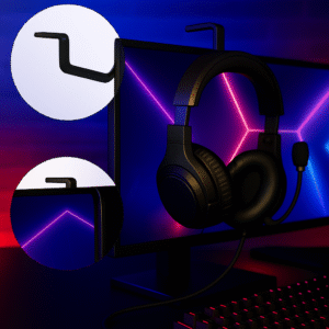 Suporte Gamer para Headset e Headphone – Fixação em Mesa ou Monitor | Impressão 3D